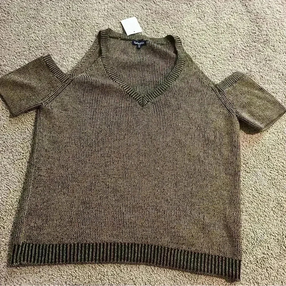 Splendid Surrey Marl Cold Shoulder Pullover Sweater Women's Size S (Small) New - Picture 1 of 7